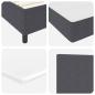 Preview: Boxspringbett mit Matratze & LED Dunkelgrau 80x200 cm Cordstoff