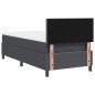 Preview: Boxspringbett mit Matratze & LED Dunkelgrau 80x200 cm Cordstoff