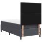Preview: Boxspringbett mit Matratze & LED Dunkelgrau 80x200 cm Cordstoff