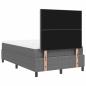Preview: LED Boxspringbett mit Matratze Hellgrau 120x200 cm Cordstoff