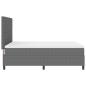 Preview: Boxspringbett mit Matratze & LED Licht Grau 140x200 cm Corduroy-Stoff