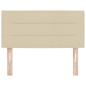 Preview: LED Kopfteil Linien-Design Creme 80 cm Stoff