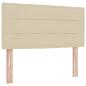Preview: LED Kopfteil Linien-Design Creme 80 cm Stoff