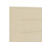 Preview: LED Kopfteil Linien-Design Creme 80 cm Stoff