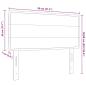 Preview: LED Kopfteil Linien-Design Creme 80 cm Stoff