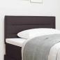 Preview: LED Kopfteil Linien-Design Dunkelbraun 90 cm Stoff