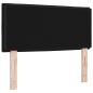 Preview: LED Kopfteil Linien-Design Schwarz 100 cm Stoff