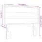 Preview: LED Kopfteil Linien-Design Dunkelbraun 100 cm Stoff