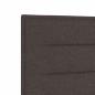 Preview: LED Kopfteil Linien-Design Dunkelbraun 100 cm Stoff