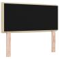 Preview: LED Kopfteil Linien-Design Creme 100 cm Stoff