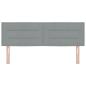 Preview: LED Kopfteil Linien-Design Hellgrau 72 cm Stoff