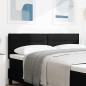 Preview: ARDEBO.de - LED Kopfteil Linien-Design Schwarz 72 cm Stoff
