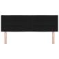Preview: LED Kopfteil Linien-Design Schwarz 72 cm Stoff
