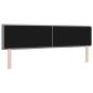 Preview: LED Kopfteil Linien-Design Hellgrau 90 cm Stoff