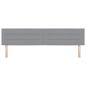 Preview: LED Kopfteil Linien-Design Hellgrau 100 cm Stoff
