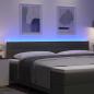Preview: LED Kopfteil Linien-Design Dunkelgrau 100 cm Stoff