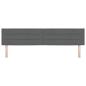Preview: LED Kopfteil Linien-Design Dunkelgrau 100 cm Stoff