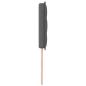Preview: LED Kopfteil Linien-Design Dunkelgrau 100 cm Stoff