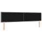 Preview: LED Kopfteil Linien-Design Dunkelgrau 100 cm Stoff