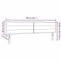 Preview: LED Kopfteil Linien-Design Dunkelbraun 100 cm Stoff