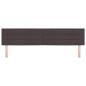 Preview: LED Kopfteil Linien-Design Dunkelbraun 100 cm Stoff