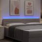 Preview: LED Kopfteil Linien-Design Taupe 100 cm Stoff