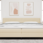 Preview: LED Kopfteil Linien-Design Creme 100 cm Stoff