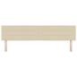Preview: LED Kopfteil Linien-Design Creme 100 cm Stoff