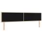 Preview: LED Kopfteil Linien-Design Creme 100 cm Stoff