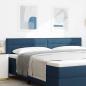 Preview: LED Kopfteil Linien-Design Blau 100 cm Stoff