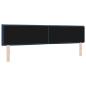 Preview: LED Kopfteil Linien-Design Blau 100 cm Stoff