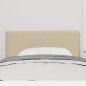 Preview: LED Kopfteil mit LED-Lichtleisten Grau-Grün 80 cm Cordstoff