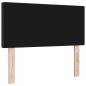 Preview: LED Kopfteil Einfarbig Dunkelgrau 90 cm Cordstoff
