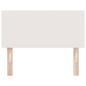 Preview: LED Kopfteil Einfarbig Creme 100 cm Cordstoff