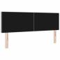 Preview: LED Kopfteil Einfarbig Hellgrau 72 cm Cordstoff