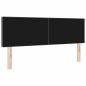 Preview: LED Kopfteil Einfarbig Dunkelgrau 72 cm Cordstoff