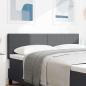 Preview: LED Kopfteil Einfarbig Dunkelgrau 72 cm Cordstoff