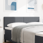 Preview: LED Kopfteil Einfarbig Dunkelgrau 72 cm Cordstoff