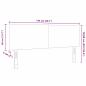Preview: LED Kopfteil Einfarbig Dunkelgrau 72 cm Cordstoff