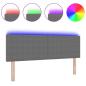 Preview: LED Kopfteil Schlichtes Design Hellgrau 80 cm Cordstoff