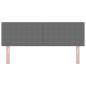 Preview: LED Kopfteil Schlichtes Design Hellgrau 80 cm Cordstoff