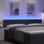 Preview: LED Kopfteil Einfarbig Dunkelgrau 100 cm Cordstoff
