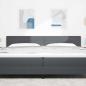 Preview: LED Kopfteil Einfarbig Dunkelgrau 100 cm Cordstoff