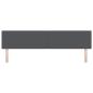 Preview: LED Kopfteil Einfarbig Dunkelgrau 100 cm Cordstoff