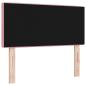 Preview: LED Kopfteil Kristallknopf Gepolstert Pink 90 cm Samt