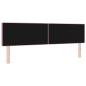 Preview: LED Kopfteil mit Kristallknopf-Bespanntheit Rosa 90 cm Samt