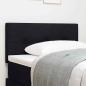Preview: LED Kopfteil mit LED-Lichtleisten Schwarz 80 cm Stoff