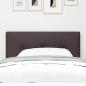 Preview: LED Kopfteil mit Knopfheftung Dunkelbraun 80 cm Stoff