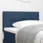 Preview: LED Kopfteil mit Knopfheftung Blau 80 cm Stoff