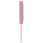 Preview: LED Kopfteil mit Knopfheftung Rosa 80 cm Samt